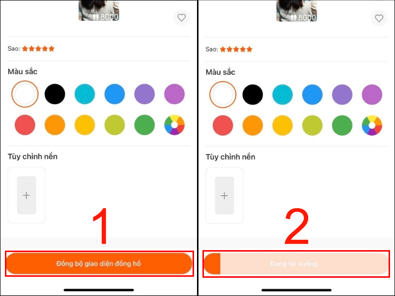 Đồng bộ giao diện đồng hồ để ho&agrave;n th&agrave;nh thay đổi